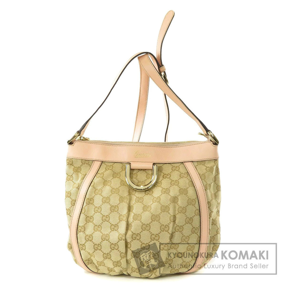 Gucci pink bag Monogram beige shoulder Abbey GG - Picture 2 of 11